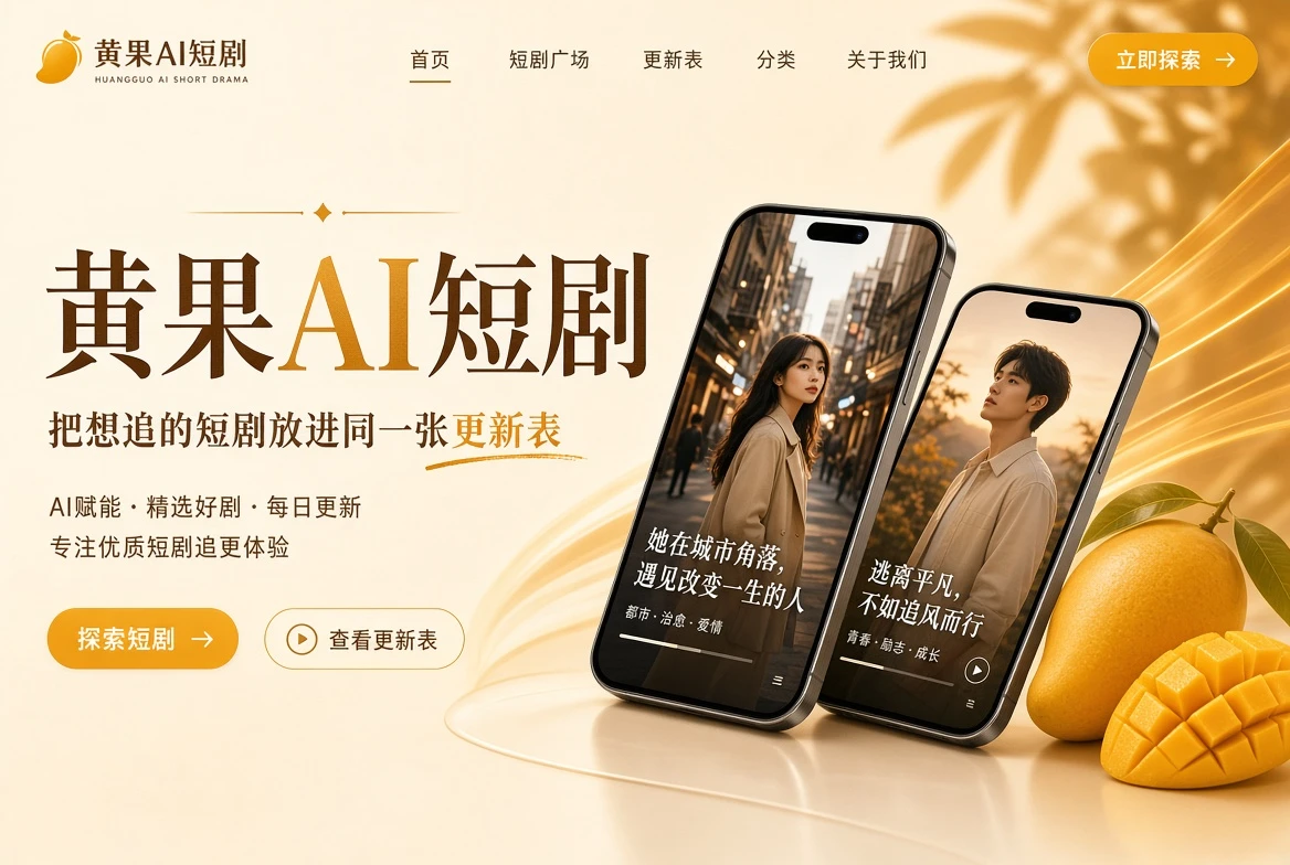 黄果短剧品牌横幅